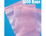 3"x5" (.004) Anti-Static Zip Close, 1000 Bags