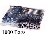 9x12 White Block Slide-Seal, 1000 Bags