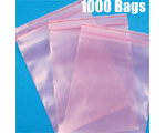 8"x10" (.004) Anti-Static Zip Close, 1000 Bags